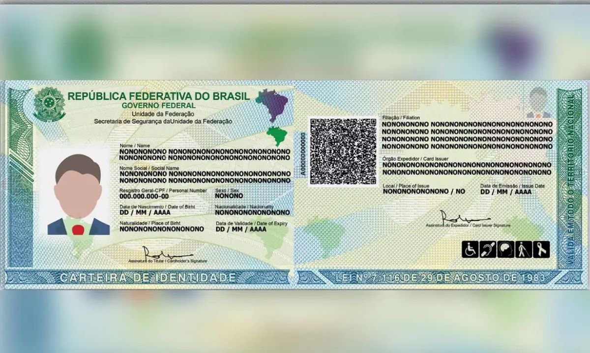 Novo modelo de carteira de identidade. Imagem: Agência Brasil