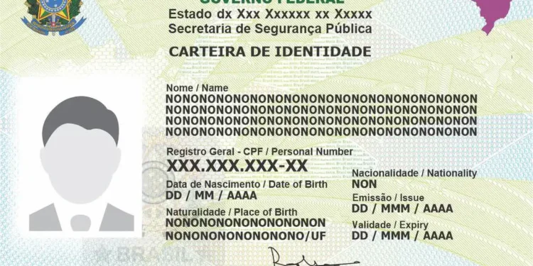 Solicitação da nova carteira de identidade