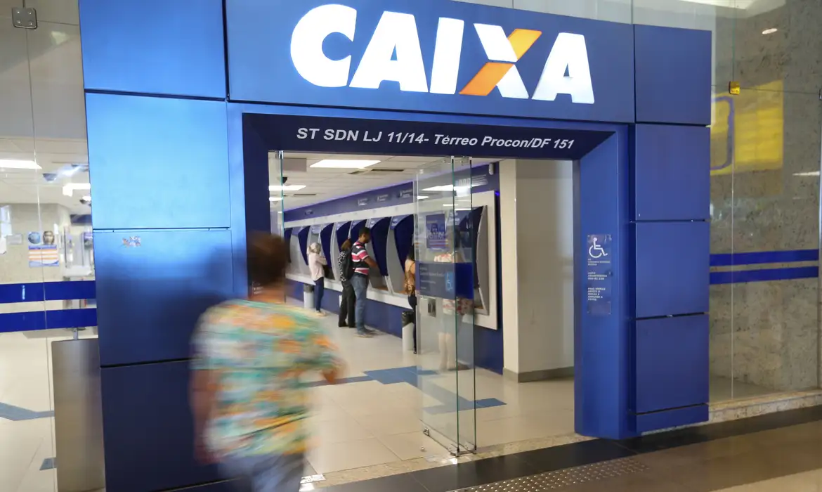 Imagem da agência da Caixa Econômica